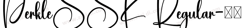 PerkleSSK Regular字体转换